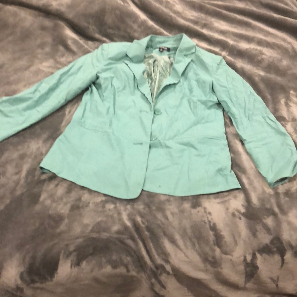 Chadwicks mint green blazer